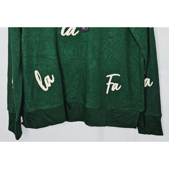 Jane & Delancey Green Fa La La Pullover Sweater Size Small - Picture 7 of 8